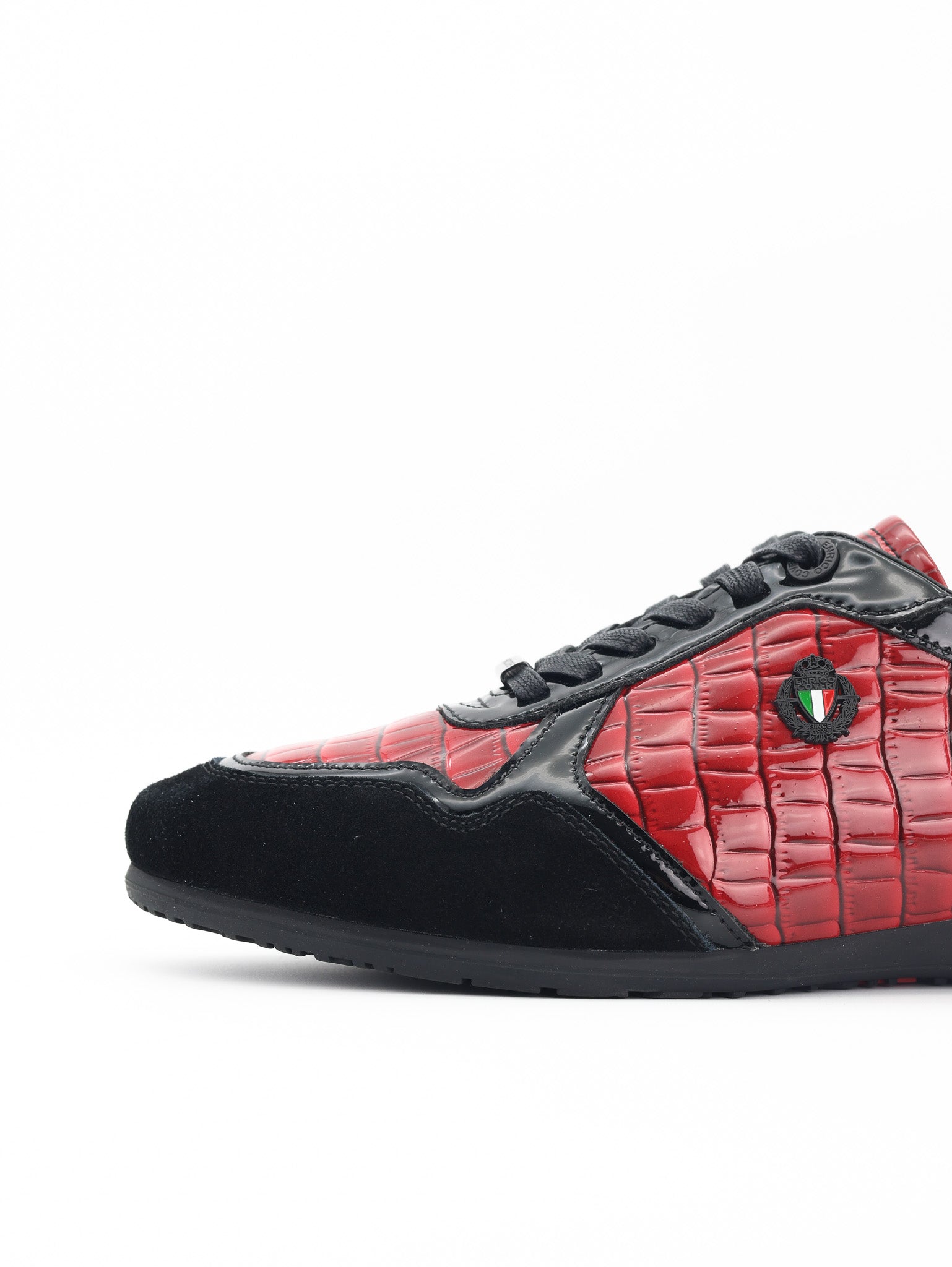 Enrico Coveri Takkies Snake Skin Low Red